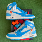 Jordan Off White UNC 1s Size 9.5