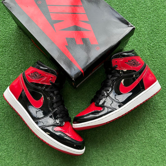 Jordan Patent Bred 1s Size 10