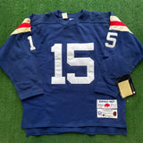Vintage Buffalo Bills Jack Kemp Champion Jersey Sweater Size L