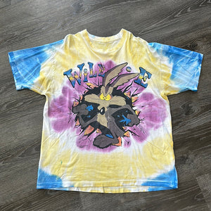 Vintage Wile Coyote Tie Dye Tee Size XXL