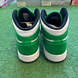 Jordan Lucky Green Mid 1s Size 7Y