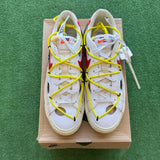 Nike Off White University Red Low Blazers Size 11