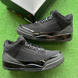 Jordan Black Cat 3s Size 10.5