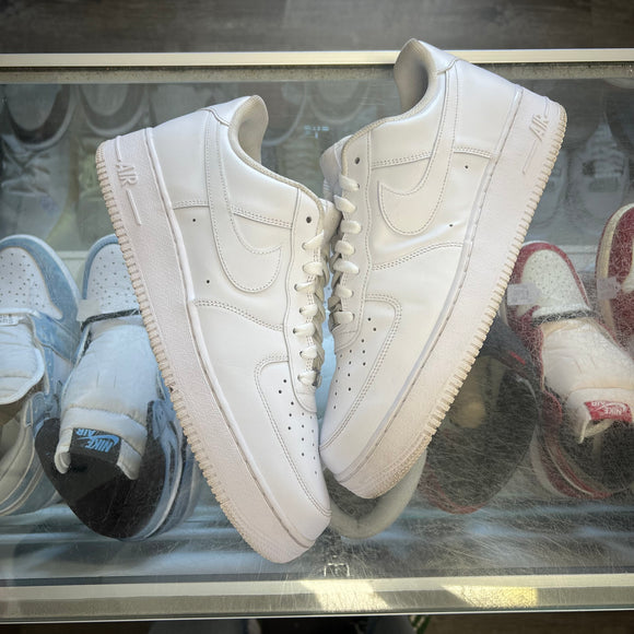 Nike White Low Air Force 1s Size 12