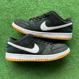 Nike Black Gum Bottom SB Low Dunks Size 7