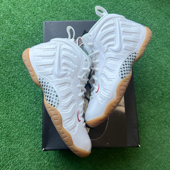 Nike White Gucci Foamposites Size 7Y