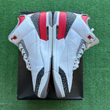 Jordan Fire Red 3s Size 10.5