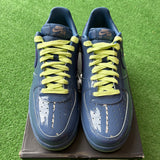 Nike Patent Leather Mystic Navy Grape Low Air Force 1s Size 10.5