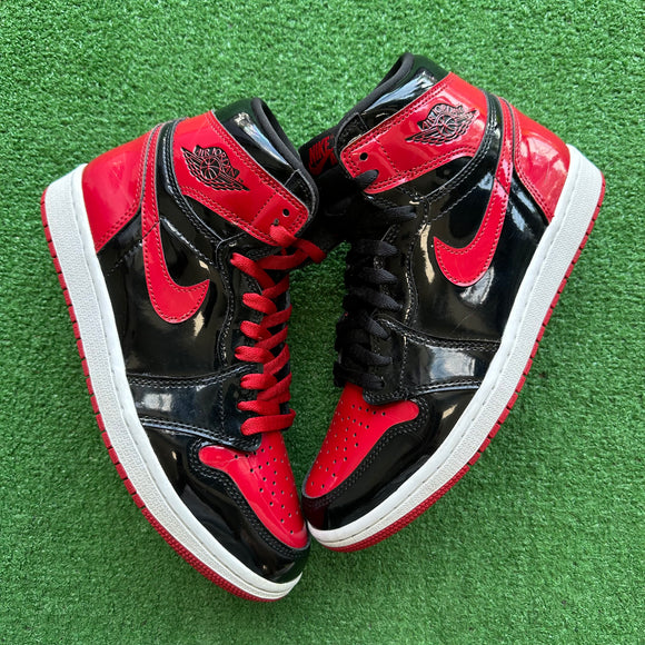 Jordan Patent Bred 1s Size 8.5
