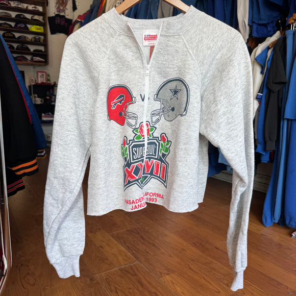 Vintage Buffalo Bills Zip Crop Size M