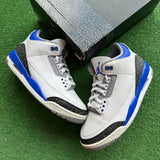 Jordan Racer Blue 3s Size 8.5