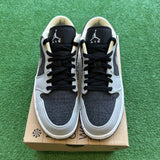 Jordan Crater Black Grey Low 1s Size 9.5