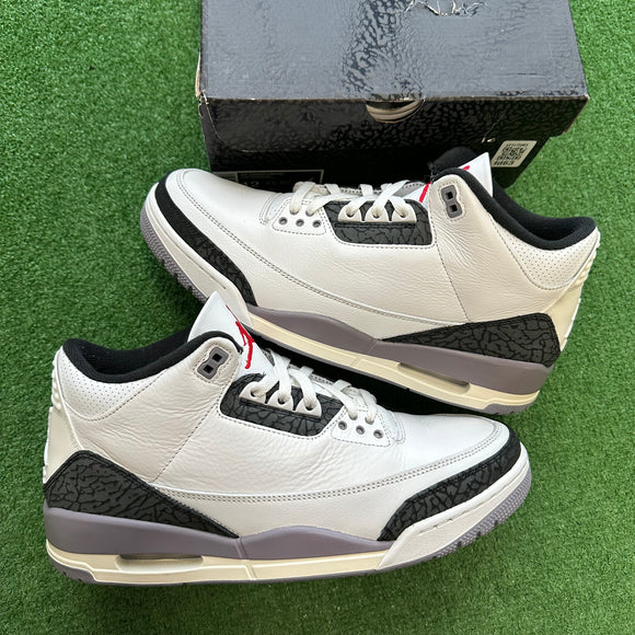 Jordan Cement Grey 3s Size 12