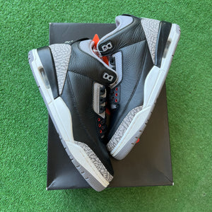 Jordan Black Cement 3s Size 8