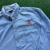 Vintage NASCAR Dale Earnhardt Denim Button Shirt Size XL