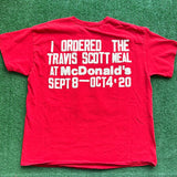 Travis Scott McDonalds Tee Size L