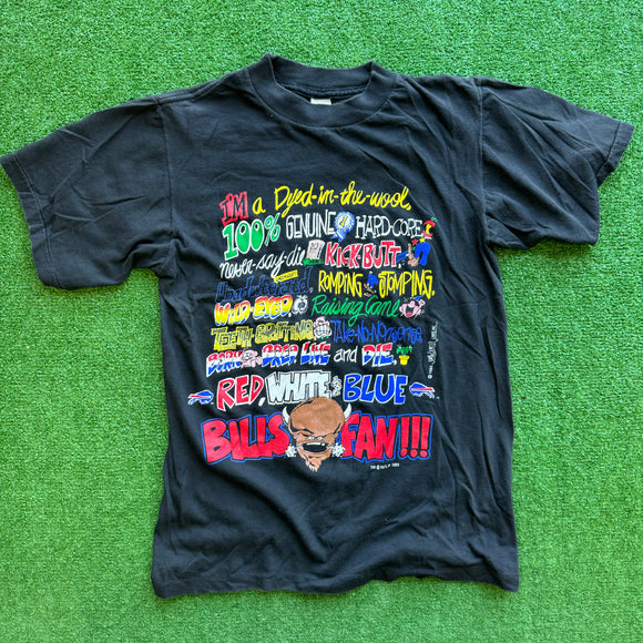 Vintage Buffalo Bills Fan Tee Size S