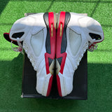 Jordan Black Tongue Fire Red 5s Size 12