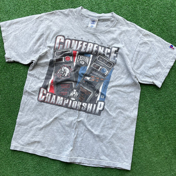 Vintage Buffalo Sabres Conference Championship Tee Size L