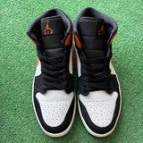 Jordan Black Star Starfish Mid 1s Size 10.5