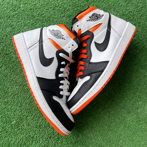 Jordan Electro Orange 1s Size 9.5