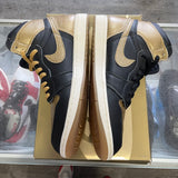 Jordan Black Metallic Gold 1s Size 10.5