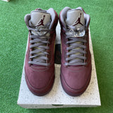 Jordan Burgundy 5s Size 10.5