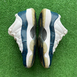 Jordan Navy Snake Skin Low 11s Size 6Y