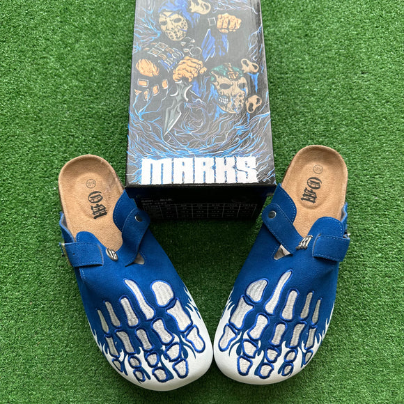 Octavious Marks Blue And White Clog