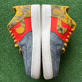 Nike Tie Dye Dark Sulfur Air Force 1s Size 14