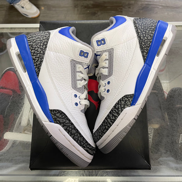 Jordan Racer Blue 3s Size 6Y