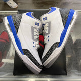 Jordan Racer Blue 3s Size 6Y