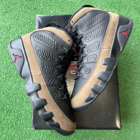 Jordan Olive 9s Size 10