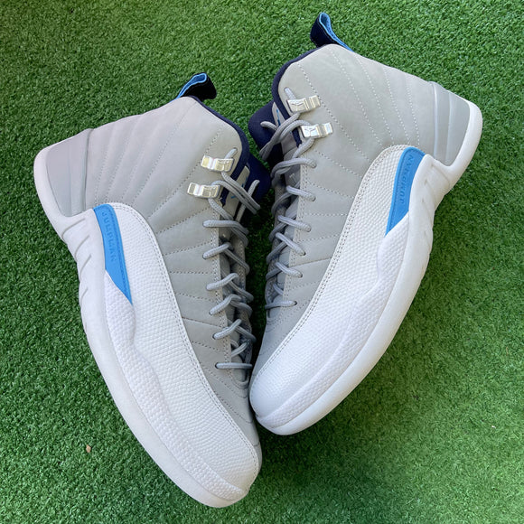Jordan Grey University Blue 12s Size 8.5 My Cuzin Vintage
