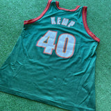 Vintage Shawn Kemp Seattle Sonics Jersey Size 44