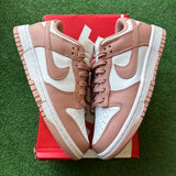 Nike Rose Whisper Low Dunks Size 7W/5.5M