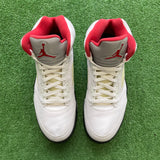 Jordan Fire Red 5s Size 10.5