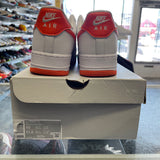 Nike Orange White Air Force 1s Size 10