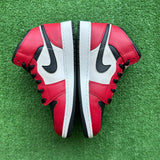 Jordan Chicago Black Toe Mid 1s Size 5.5Y