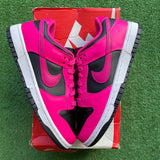 Nike Fierce Pink Black Low Dunk Size 9W/7.5M