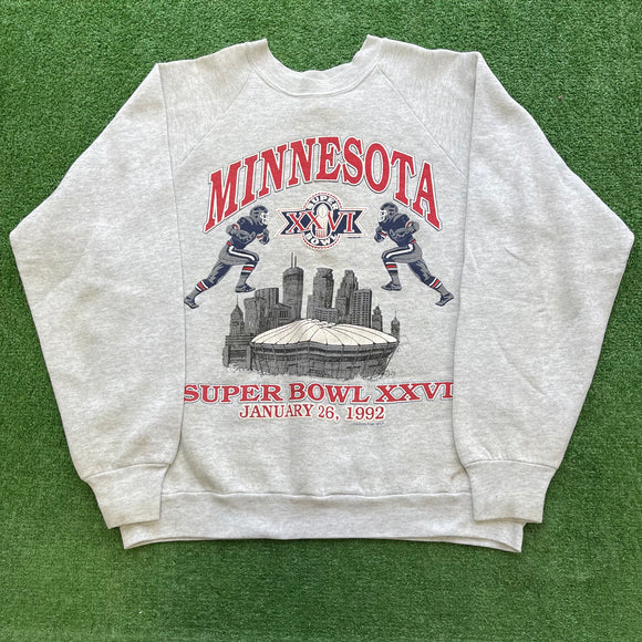 Vintage Buffalo Bills Super Bowl XXVI Crewneck Size L