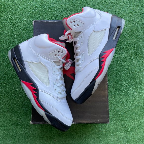 Jordan Fire Red 5s Size 10