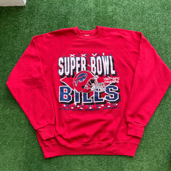 Vintage Buffalo Bills Super Bowl Crewneck Size L