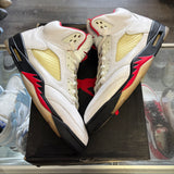 Jordan 2019 Silver Tongue Fire Red 5s Size 13