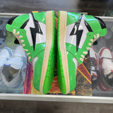 Reves x Cool Kiy Patent Neon Green '85 Hi Size 9