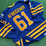 Vintage Buffalo Sabres Max Afinogenov CCM Jersey Size XXL