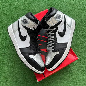 Jordan Silver Toe 1s Size 13.5W/12M