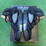 Jordan Black Metallic 5s Size 9.5