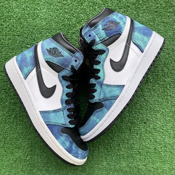 Jordan Tie Dye 1s Size 5W/3.5M