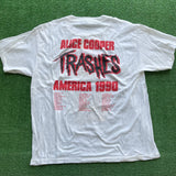 Vintage Alice Cooper Trash Tour Tee Size L